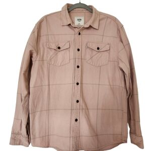 Katin Monty Plaid Flannel Button up Shirt Jacket Medium Shacket